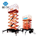 Mobile Type Hydraulic Scissor Working Platform , Lift Table